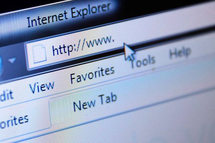 Suchfeld im Browser mit Internet Explorer Überschrift